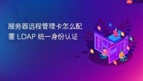 服务器远程管理卡怎么配置 ldap 统一身份认证