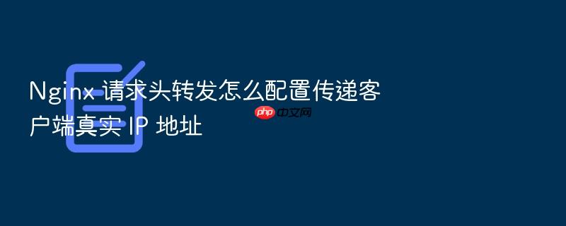nginx 请求头转发怎么配置传递客户端真实 ip 地址