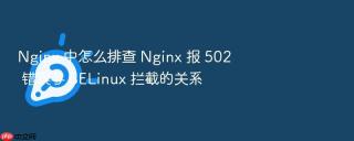 nginx 中怎么排查 nginx 报 502 错误与 selinux 拦截的关系