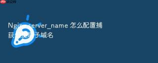 nginx server_name 怎么配置捕获组提取子域名