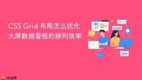 CSS Grid 布局怎么优化大屏数据看板的排列效率