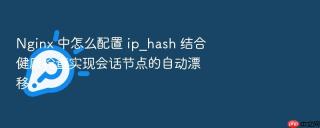 nginx 中怎么配置 ip_hash 结合健康检查实现会话节点的自动漂移