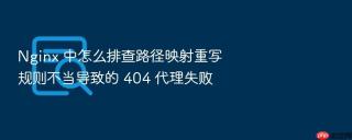 nginx 中怎么排查路径映射重写规则不当导致的 404 代理失败