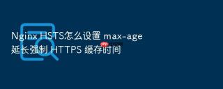 Nginx HSTS怎么设置 max-age 延长强制 HTTPS 缓存时间
