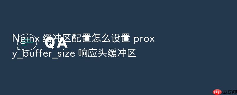 nginx 缓冲区配置怎么设置 proxy_buffer_size 响应头缓冲区