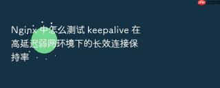 Nginx 中怎么测试 keepalive 在高延迟弱网环境下的长效连接保持率