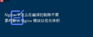 nginx 中怎么在编译时剔除不需要的默认 nginx 模块以优化体积