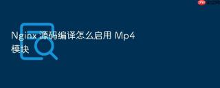 nginx 源码编译怎么启用 mp4 模块