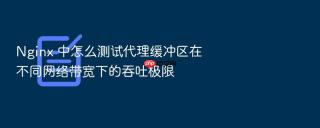 nginx 中怎么测试代理缓冲区在不同网络带宽下的吞吐极限