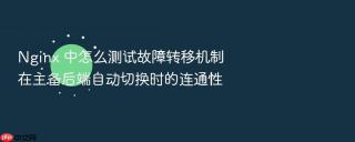 nginx 中怎么测试故障转移机制在主备后端自动切换时的连通性