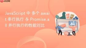 JavaScript 中 多个 await 串行执行 与 Promise.all 并行执行的性能对比
