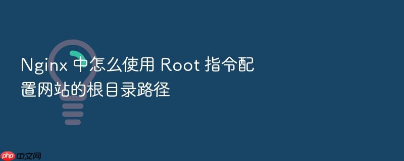 nginx 中怎么使用 root 指令配置网站的根目录路径