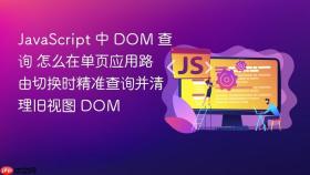 javascript 中 dom 查询 怎么在单页应用路由切换时精准查询并清理旧视图 dom