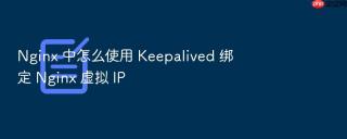 Nginx 中怎么使用 Keepalived 绑定 Nginx 虚拟 IP