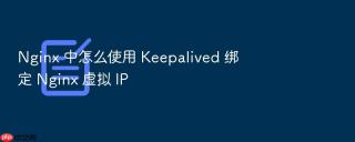 nginx 中怎么使用 keepalived 绑定 nginx 虚拟 ip