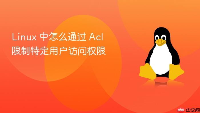 linux 中怎么通过 acl 限制特定用户访问权限