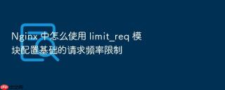 Nginx 中怎么使用 limit_req 模块配置基础的请求频率限制