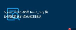nginx 中怎么使用 limit_req 模块配置基础的请求频率限制