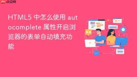 html5 中怎么使用 autocomplete 属性开启浏览器的表单自动填充功能
