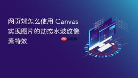 网页端怎么使用 canvas 实现图片的动态水波纹像素特效