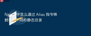nginx 中怎么通过 alias 指令映射多个不同的静态目录