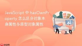 javascript 中 hasownproperty 怎么区分对象本身属性与原型对象属性