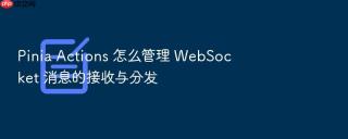 pinia actions 怎么管理 websocket 消息的接收与分发
