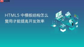 html5 中模板结构怎么复用才能提高开发效率
