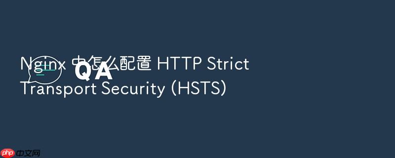 nginx 中怎么配置 http strict transport security (hsts)