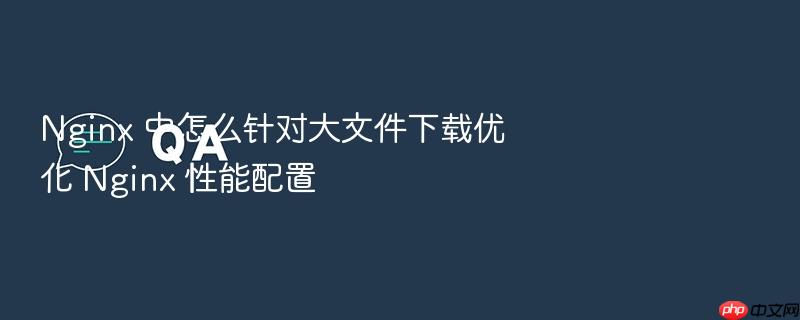 nginx 中怎么针对大文件下载优化 nginx 性能配置