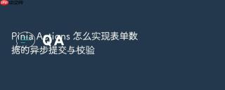 pinia actions 怎么实现表单数据的异步提交与校验