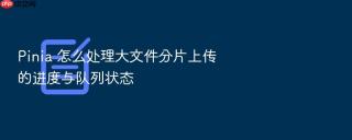 pinia 怎么处理大文件分片上传的进度与队列状态