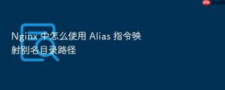 nginx 中怎么使用 alias 指令映射别名目录路径