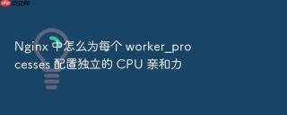 Nginx 中怎么为每个 worker_processes 配置独立的 CPU 亲和力