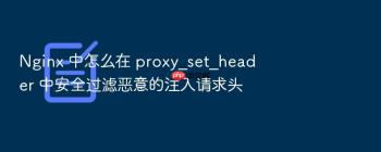 Nginx 中怎么在 proxy_set_header 中安全过滤恶意的注入请求头