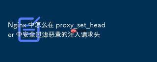 Nginx 中怎么在 proxy_set_header 中安全过滤恶意的注入请求头