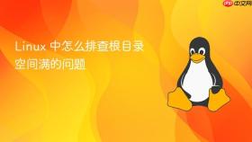 linux 中怎么排查根目录空间满的问题