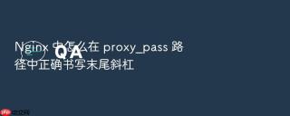 Nginx 中怎么在 proxy_pass 路径中正确书写末尾斜杠