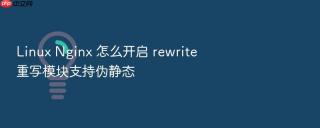 linux nginx 怎么开启 rewrite 重写模块支持伪静态