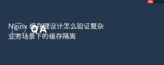 Nginx 缓存键设计怎么验证复杂业务场景下的缓存隔离