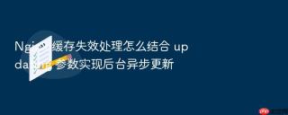nginx 缓存失效处理怎么结合 updating 参数实现后台异步更新