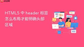 html5 中 header 标签怎么布局才能明确头部区域