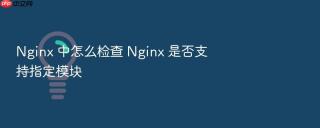 nginx 中怎么检查 nginx 是否支持指定模块