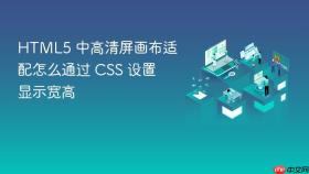html5 中高清屏画布适配怎么通过 css 设置显示宽高