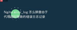 Nginx error_log 怎么排查由于代理超时导致的错误日志记录