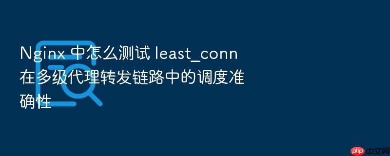 nginx 中怎么测试 least_conn 在多级代理转发链路中的调度准确性