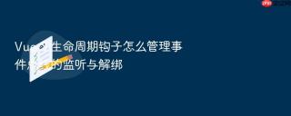 Vue 3 生命周期钩子怎么管理事件总线的监听与解绑
