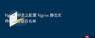 nginx 中怎么配置 nginx 静态文件的防盗链白名单