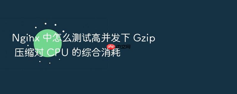nginx 中怎么测试高并发下 gzip 压缩对 cpu 的综合消耗