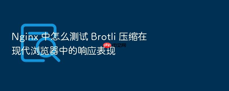 nginx 中怎么测试 brotli 压缩在现代浏览器中的响应表现
